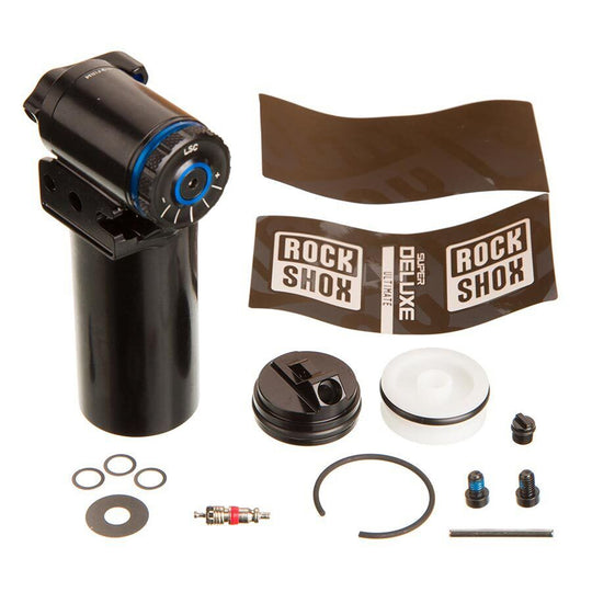 REAR SHOCK RESERVOIR ASSEMBLY - (INCLUDES RESERVOIR, INTERNALS, CAP SCREWS, & NECK) -SUPER DELUXE C1/SUPER DELUXE COIL B1, ULTIMATE RC2T (2023+)