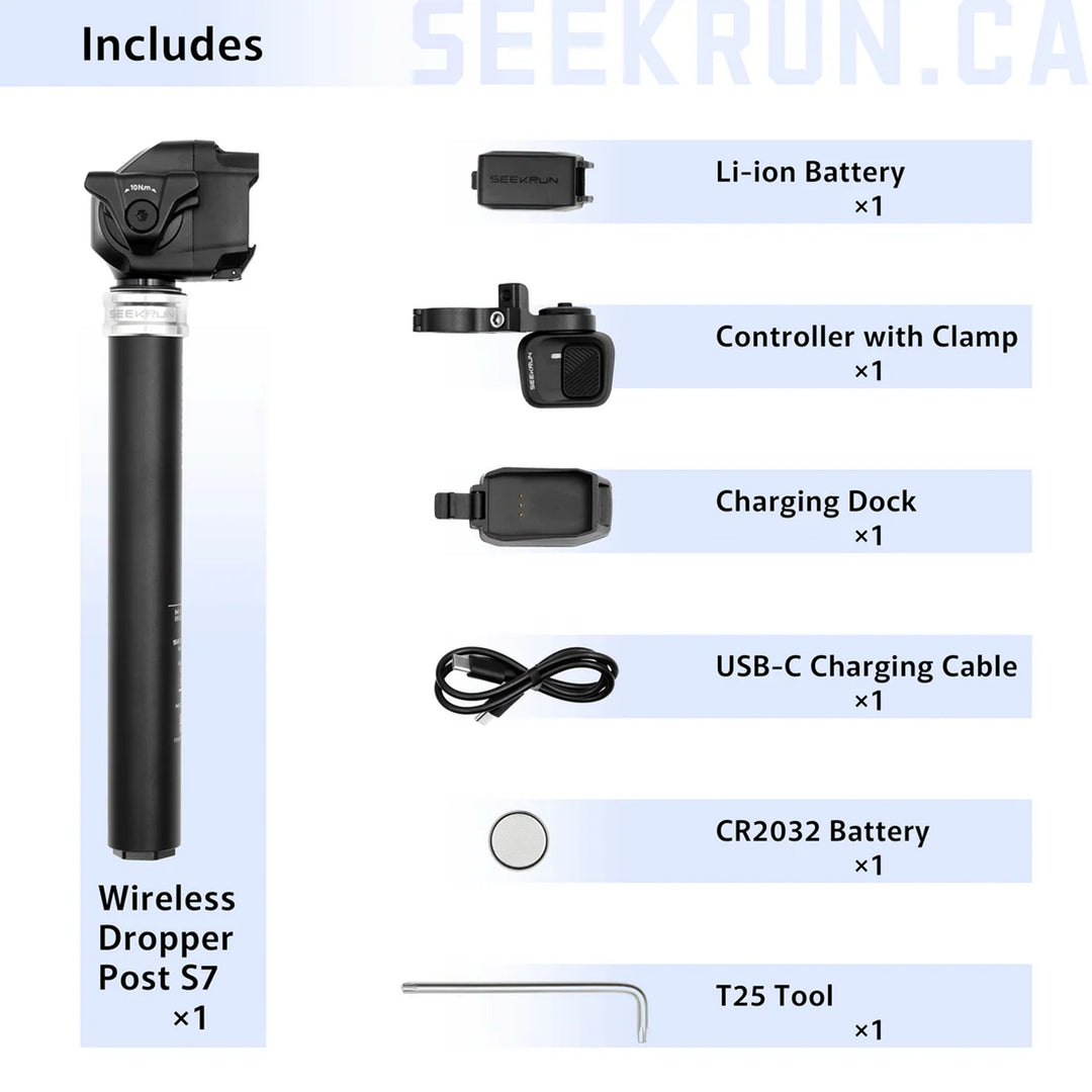 Seekrun wireless dropper post