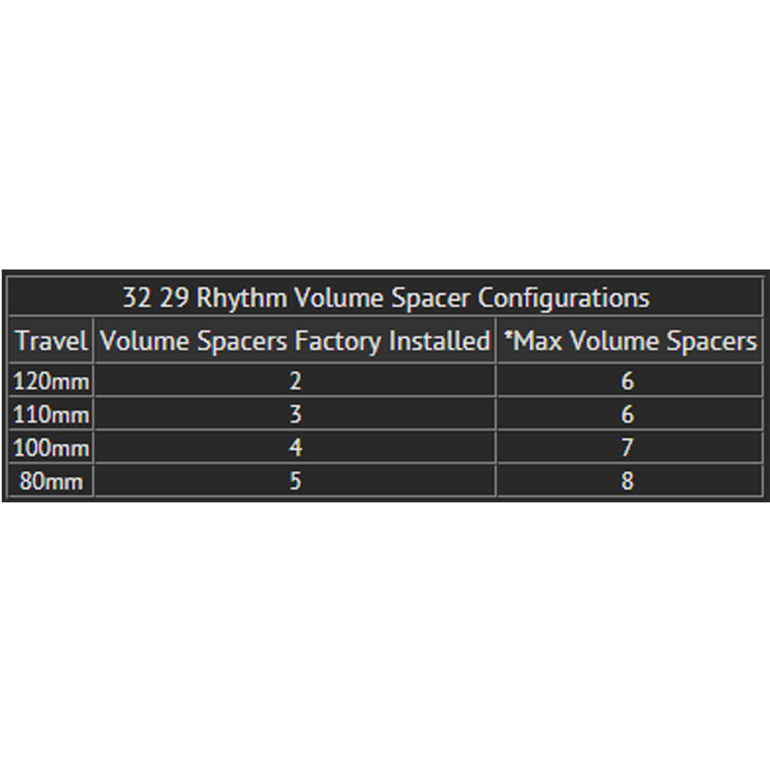 Fox / Marzocchi forks volume spacers
