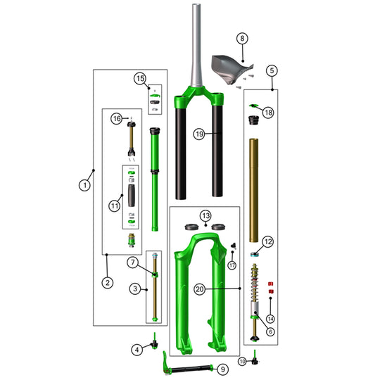 DVO Diamond Non-Boost factory parts
