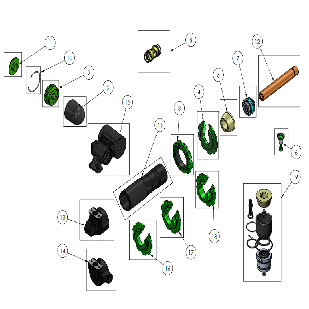 Pièces d'usine DVO Jade X