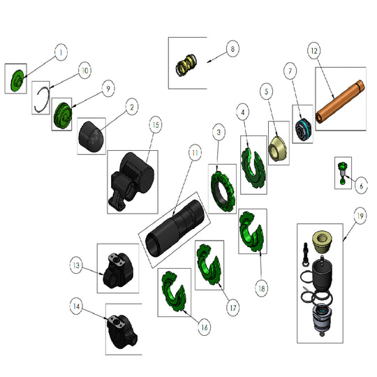 Pièces d'usine DVO Jade X
