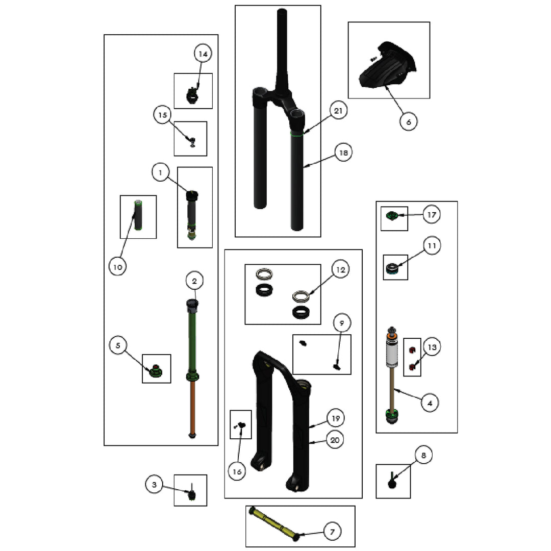 DVO Onyx SC factory parts
