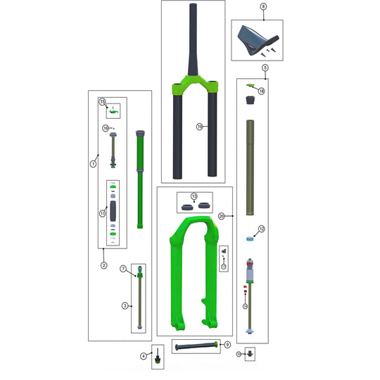 DVO Beryl factory parts